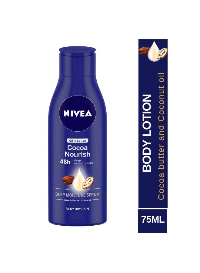 نيفيا لوشن الجسم المغذي بالكاكاو من نيفيا، 75 مل - Image 1